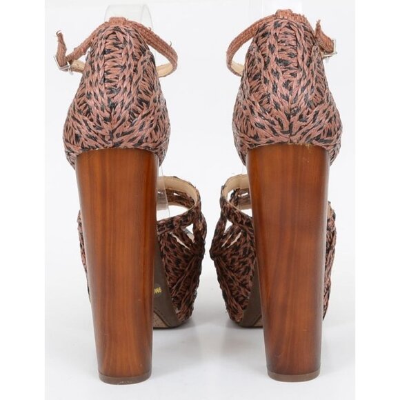 Jessica Simpson Dessie Women's 9M Block Heel Platform Dress Sandals Sexy Dancer - Picture 6 of 10